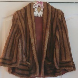 Vintage Peter Chambers Furs NYC Mink Cape